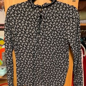 Zara paisley work shirt
